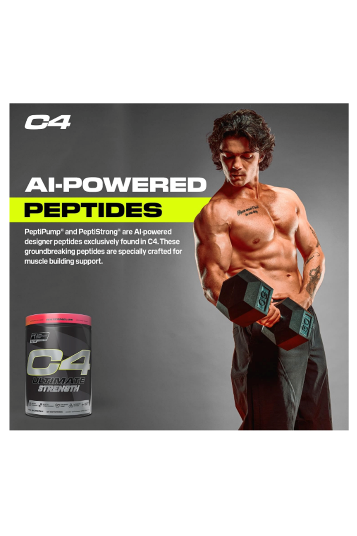 Cellucor C4 Ultimate Strength Pre Workout 20 Servis Tri-Stim Experience Caffeine+TeaCrine+Dynamine-Creatine Beta-Alanine.(Avrupa Değil.Amerikan İçeriktir)!!.