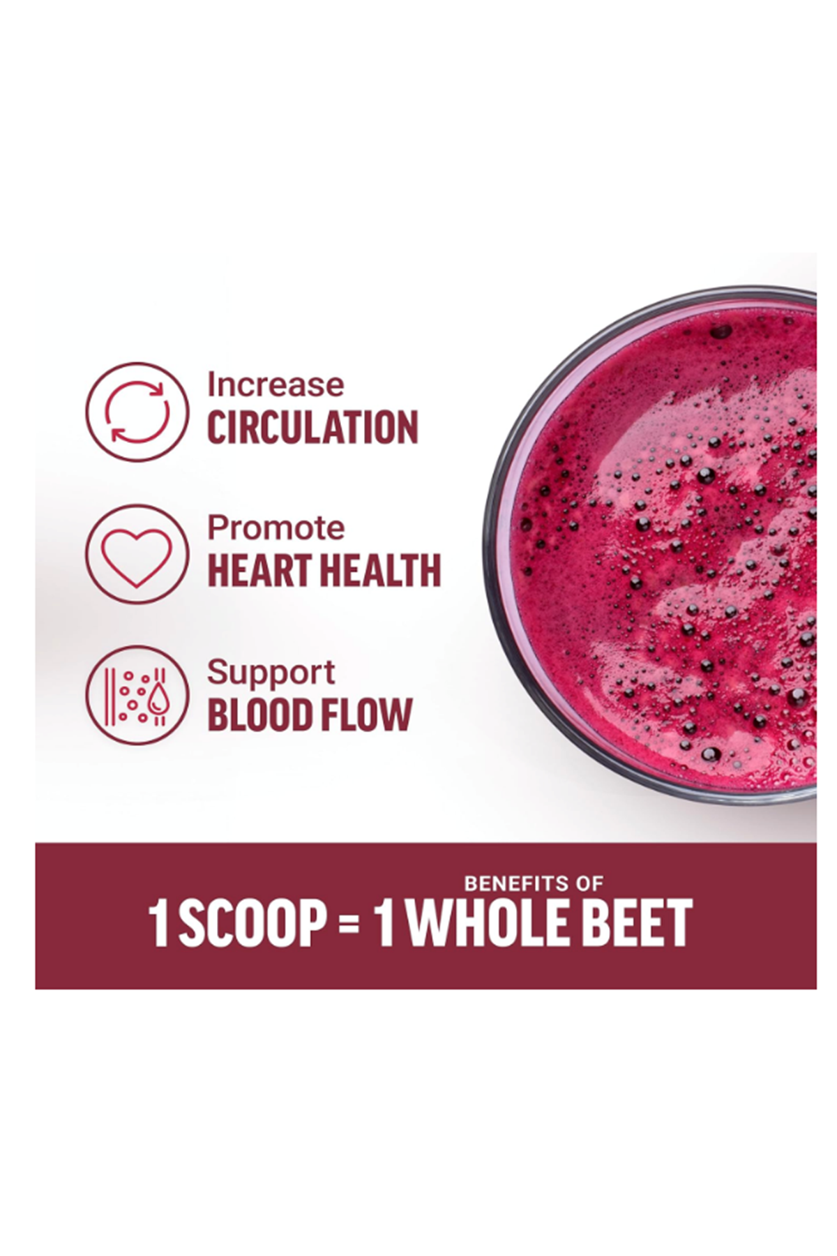 Force Factor Total Beets Organic Beetroot Powder 450gr  Superfood to Boost Daily Nutrition, USDA Organic, Vegan, Gluten-Free, and Non-GMO,90 Servings.
