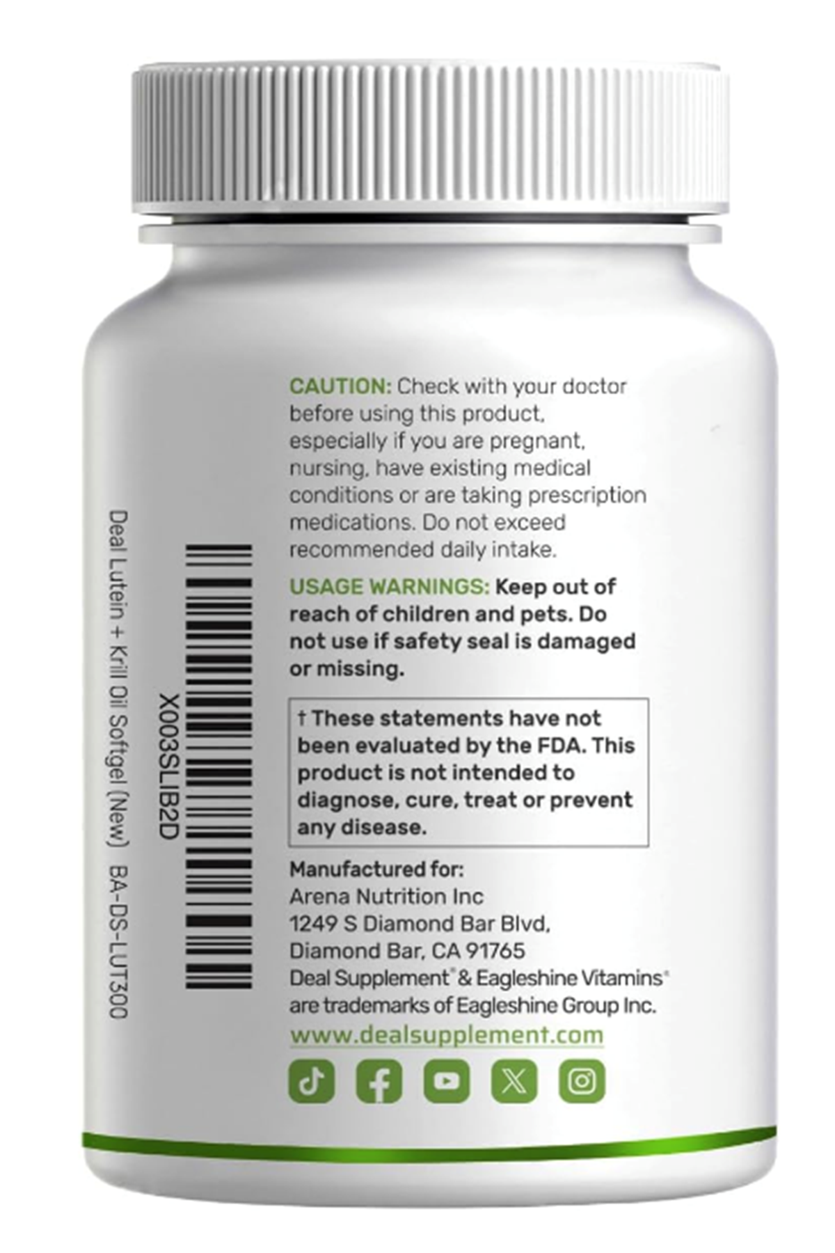 DEAL SUPLAMENT Lutein and Zeaxanthin 40mg Per Serving, 300 Softgels Plus Astaxanthin, Omega-3s,  Phospholipids Non-GMO.