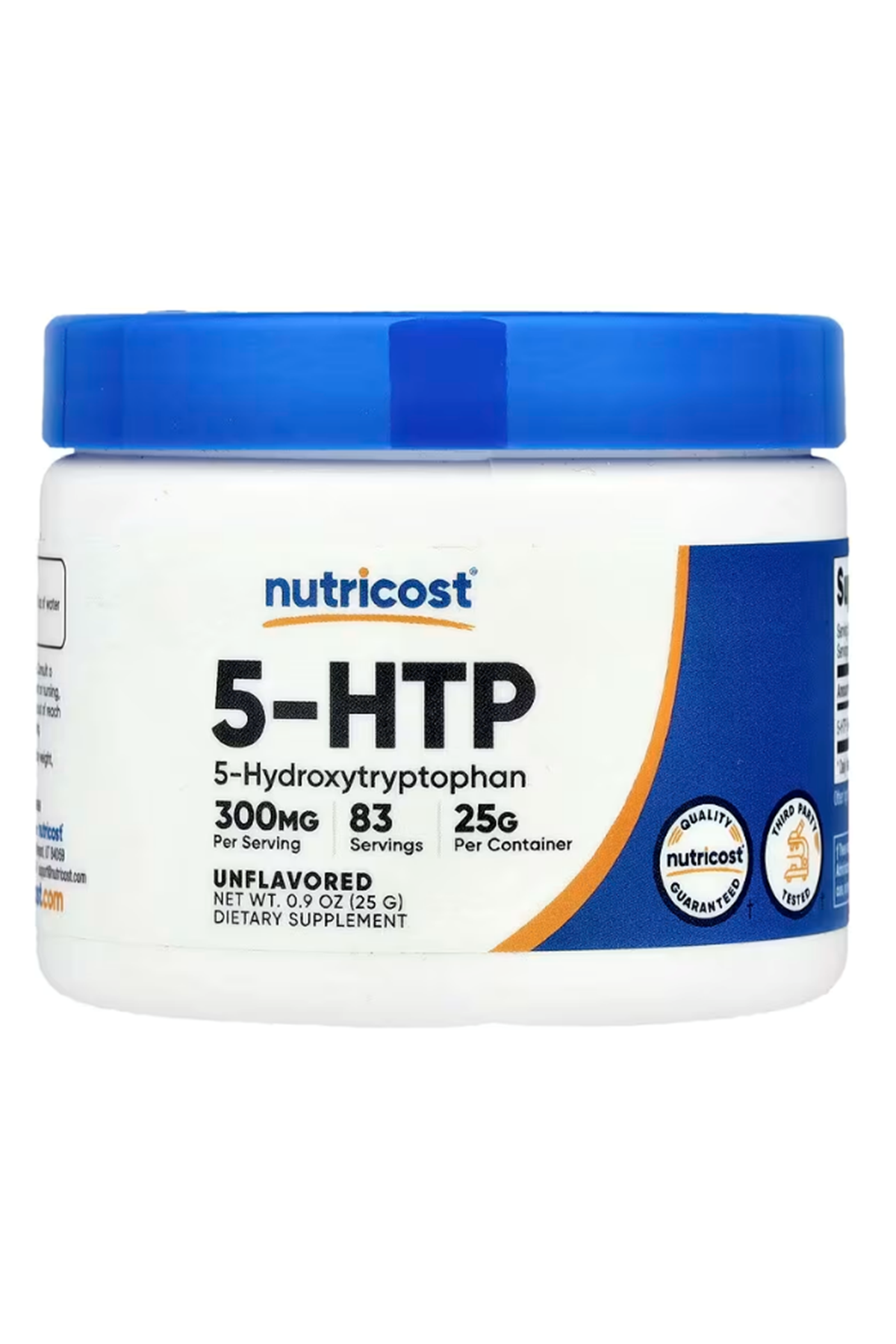Nutricost 5-HTP Powder 25 Grams (300mg Per Serving) - Gluten Free  Non-GMO.