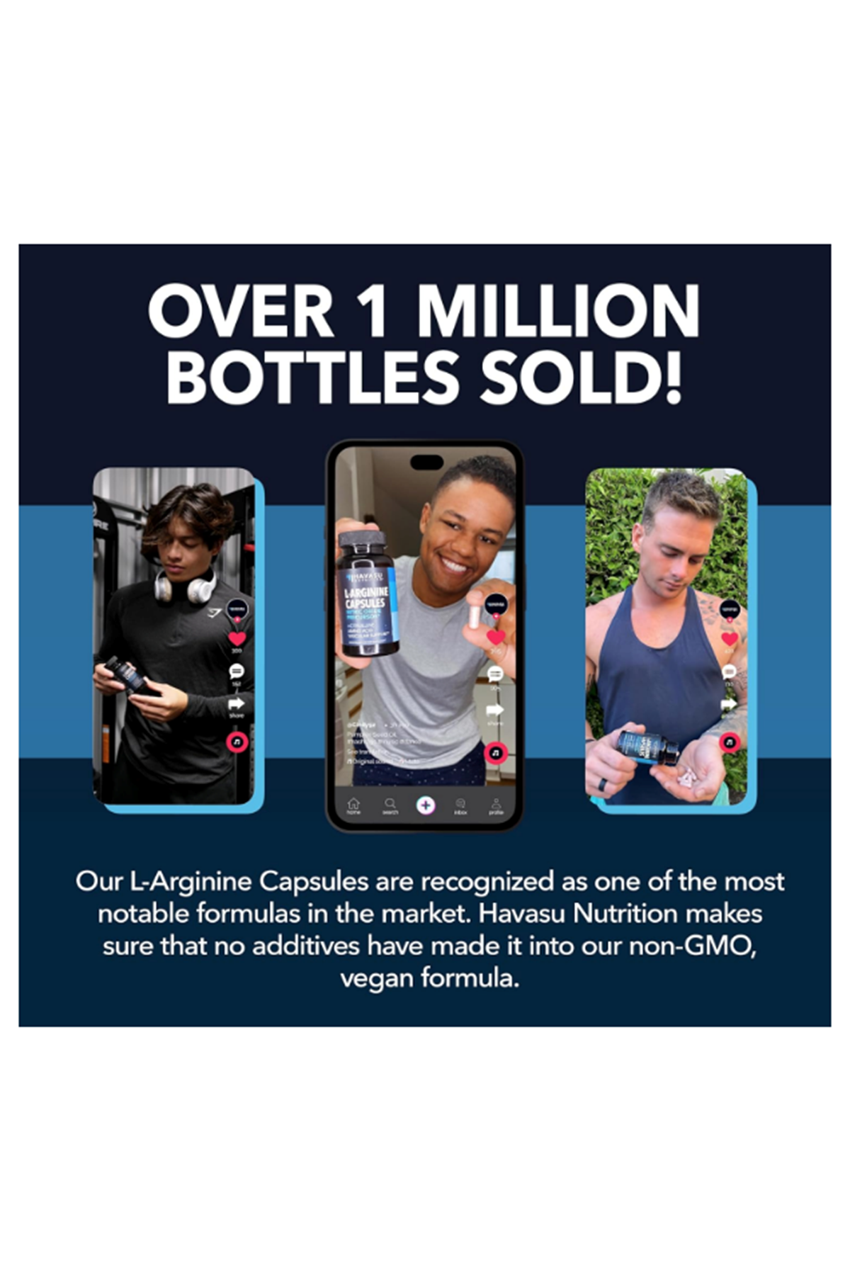 HAVASU NUTRITION L-Arginine 60 Capsules with L-Citrulline Tart Cherry- Nitric Oxide Supplement.Abd Best Seller !!.