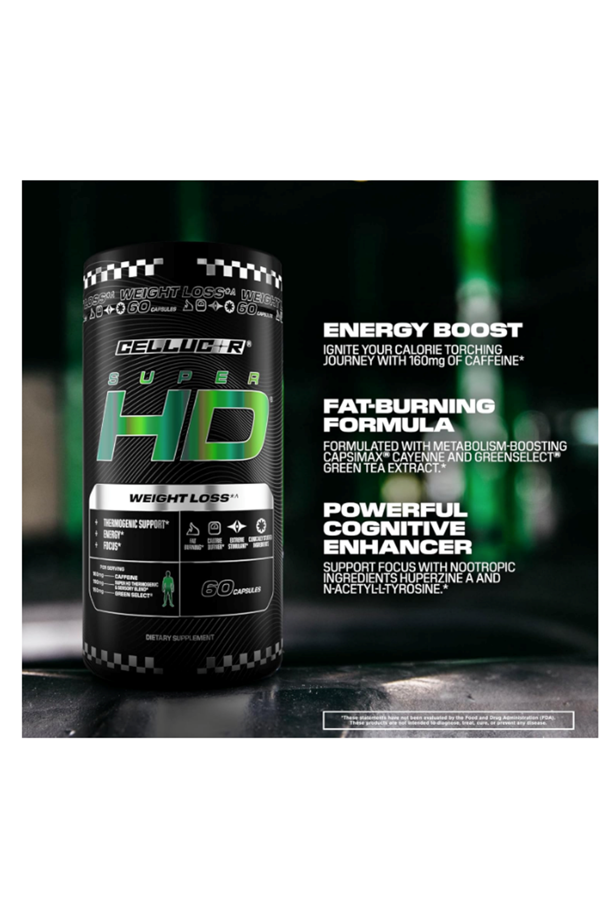 Cellucor Super HD Weıght Loss Fat Burner, 60 Capsules. Usa Menşei.57.