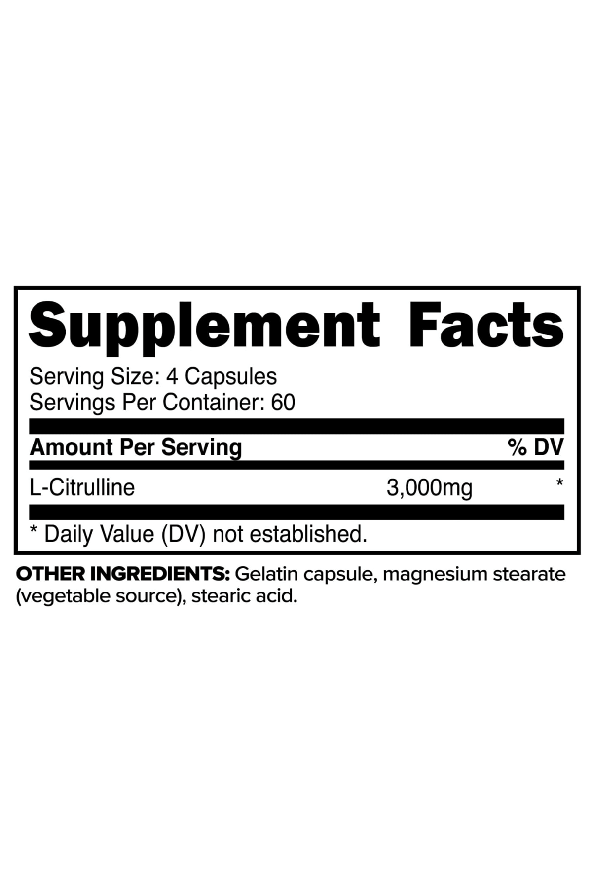 Primaforce L-Citrulline 3000mg, 240 Capsules, 60 Servings.