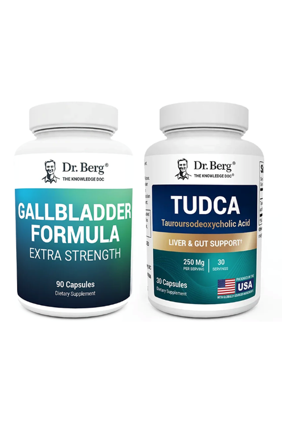 Dr. Berg Gallbladder 90 Capsul Formula and Tudca 30 Capsul Bundle.
