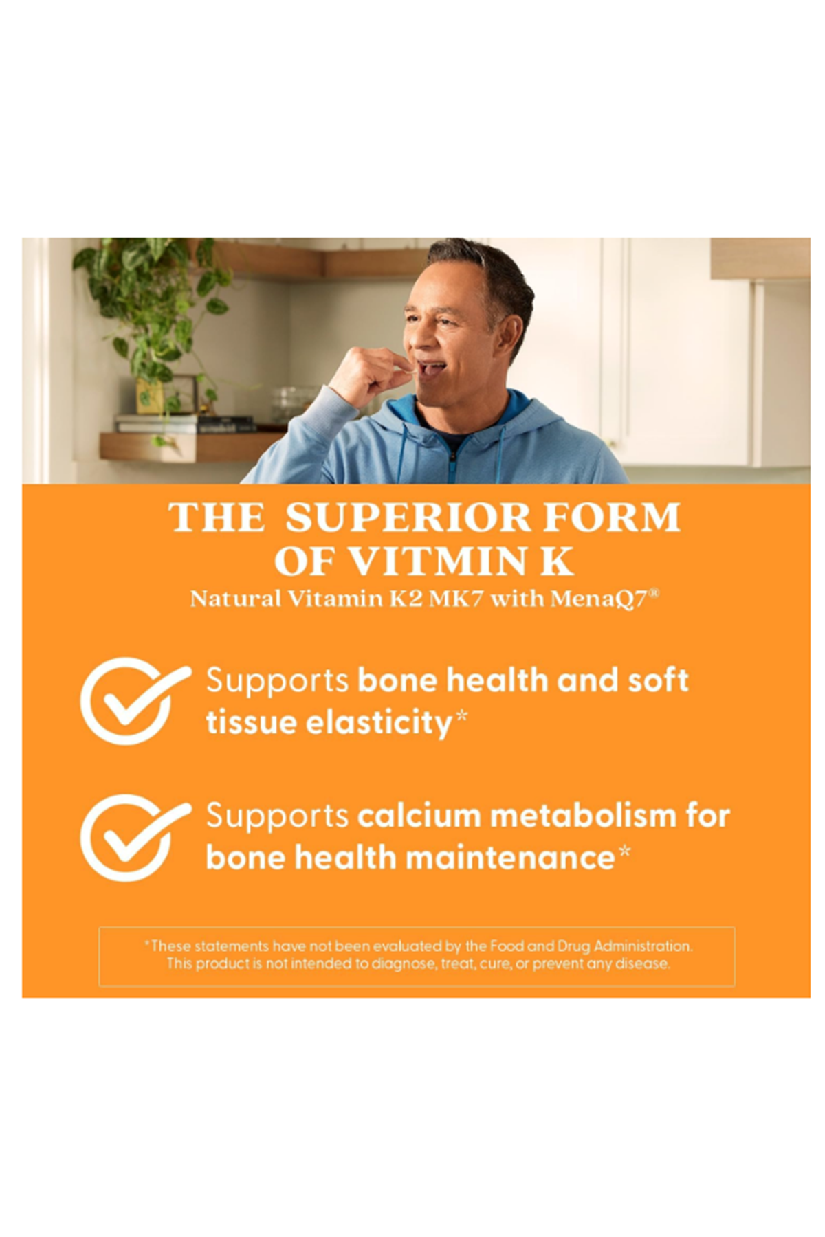 Doctor's Best, Natural Vitamin K2 MK-7 with MenaQ7, 100 mcg, 60 Veggie Capsul.USA 41.