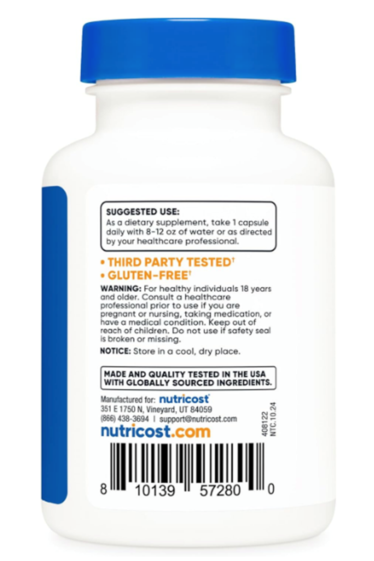 Nutricost Sulforaphane Glucosinolate (SGS) (120 Capsules) - 50 mg Broccoli Seed Extract Per Serving.