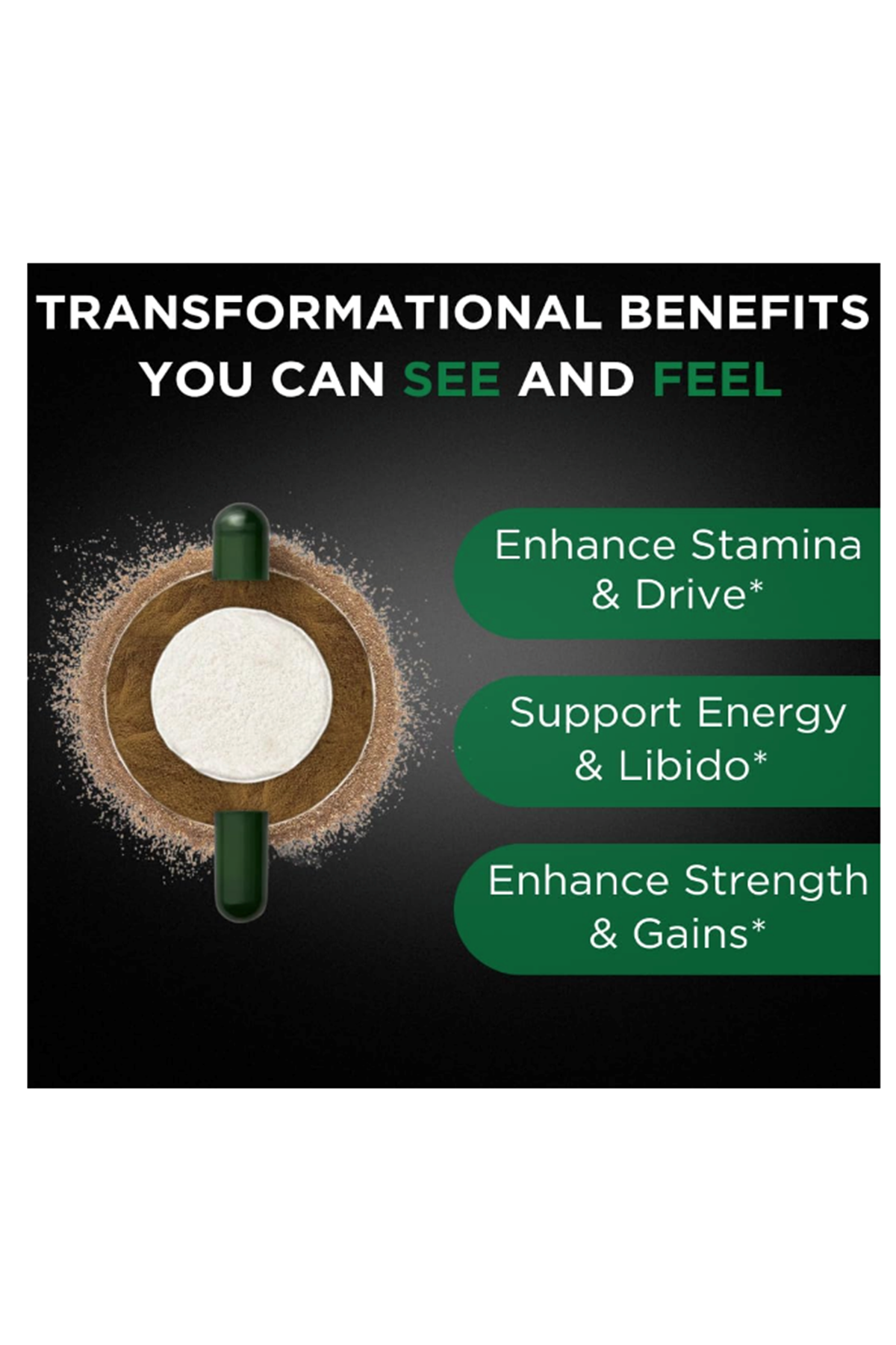 TESTPLUS+ Test Support for Men 60 Capsul- High Strength Tonkat Ali, Fadogia Agrestis,Turkestanica Tribulus -Natural Performance, Energy  Muscle Growth Formula.