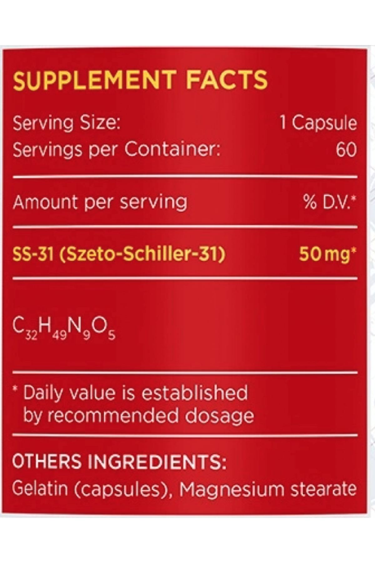 Swiss Pharmaceuticals SS-31 60 Capsul.