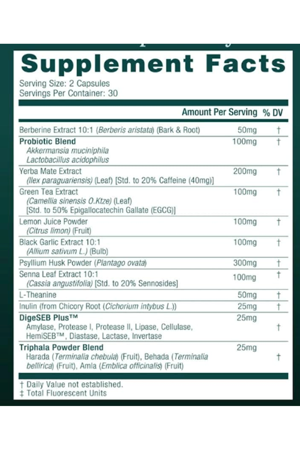 Etta Vita GLP-1 Colon Cleanse 60 Capsul Weight Loss  Energy - Appetite Suppressant  Fat Burner for women and men with Berberine, Yerba Mate, Psyllium Husk, Senna Leaf, Lemon, Black Garlic - Digestive Broom.Made ın Usa.