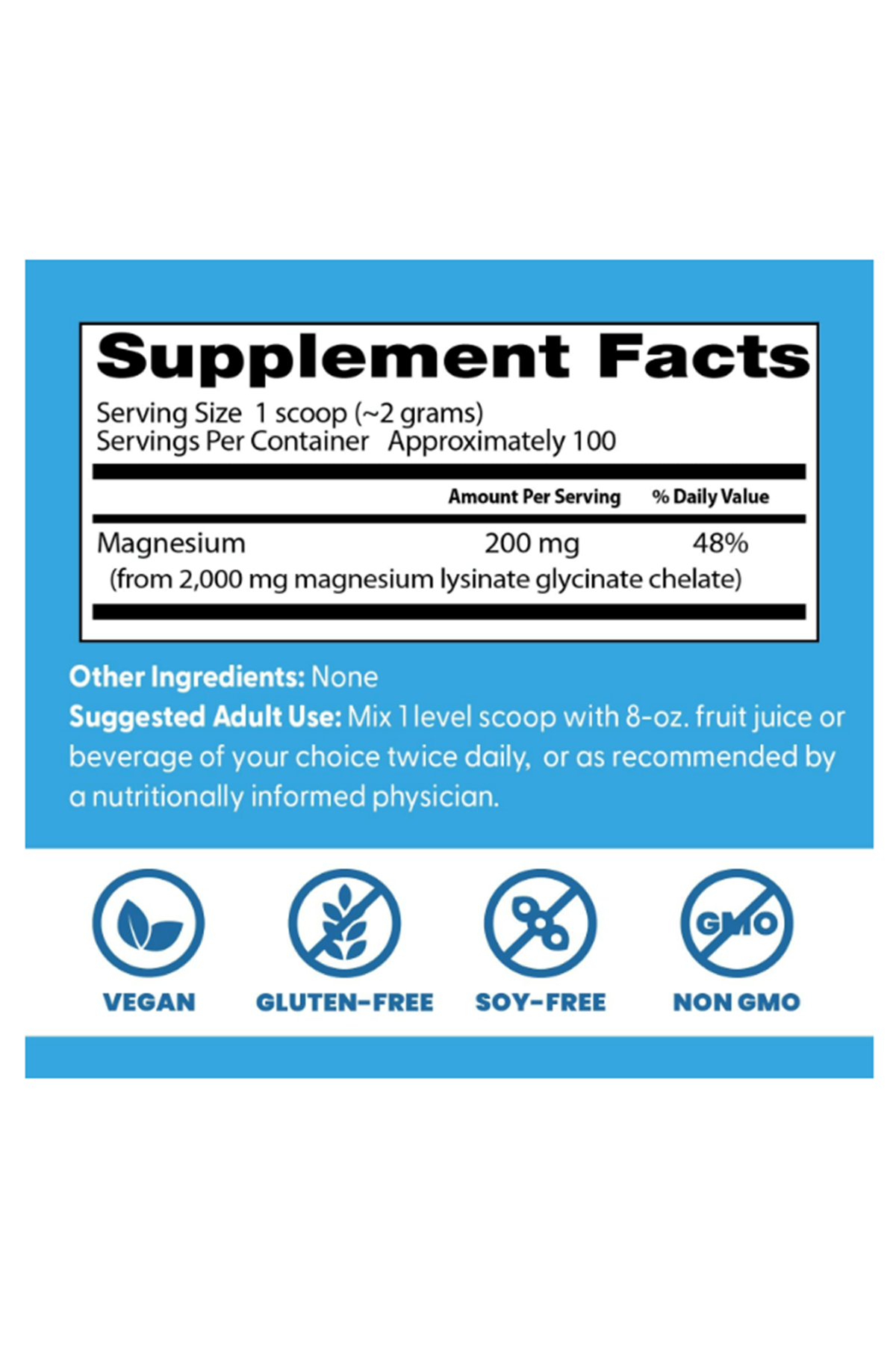 Doctor's Best, High Absorption Magnezium Lysinate Glycinate Chelate Albion® 200gr.