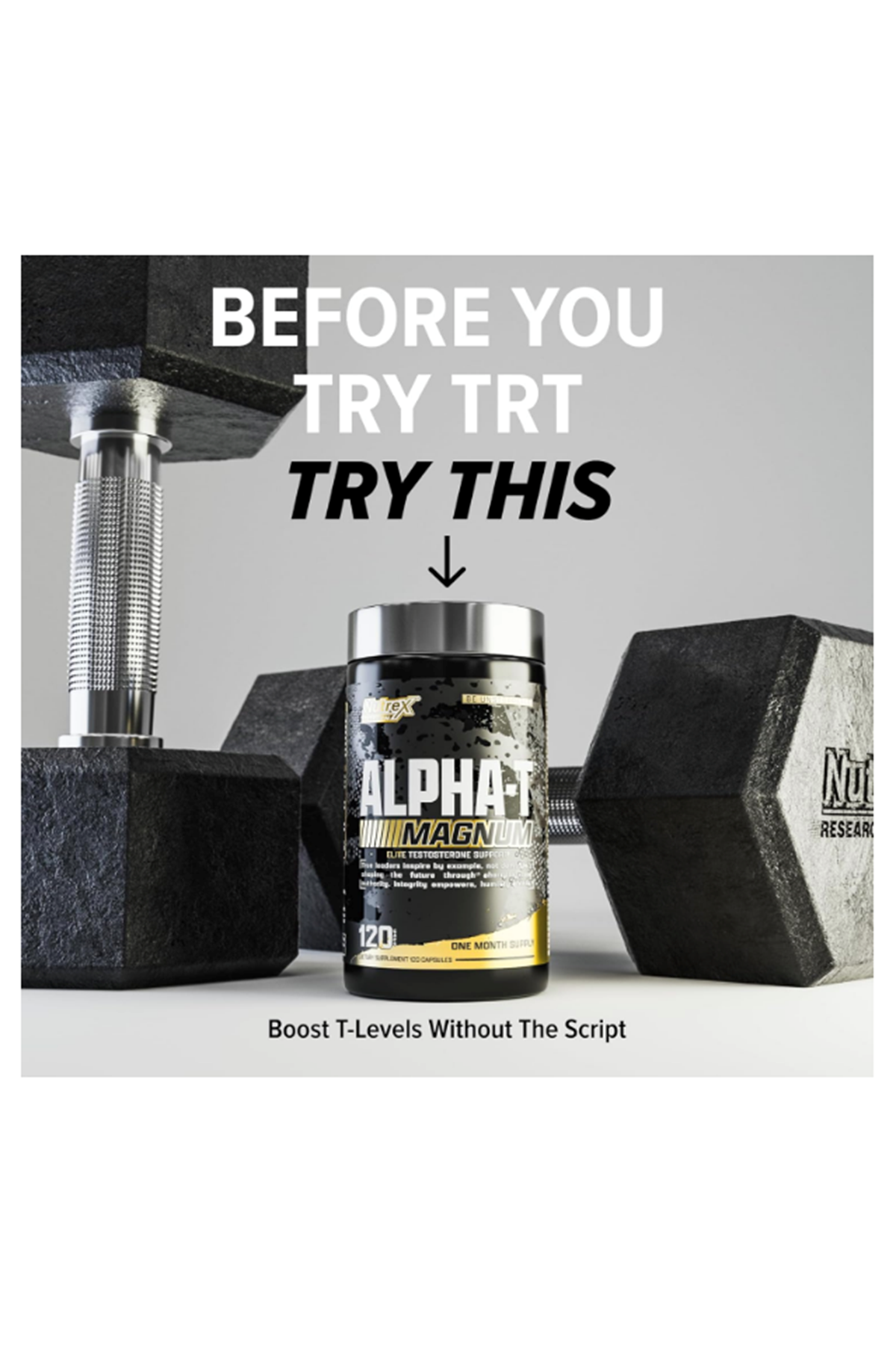 Nutrex Research Alpha-T Magnum Test 120 Capsul  Tonkat Ali, Fadogia Agrestis, Shilajit and Asvaganda  Muscle Builder for Strength, Growth  Hormone Balance.Made In Usa.