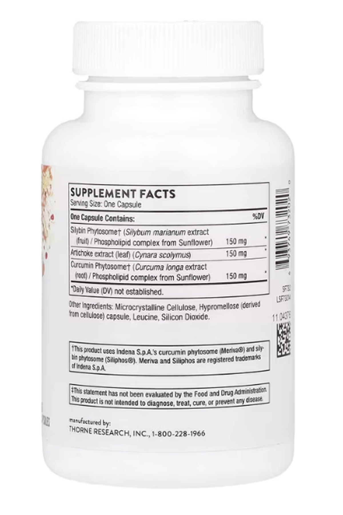 Thorne, S.A.T.®, 60 Capsules.Silybin Phytosome,Artichoke extract,Curcumin Phytosome.