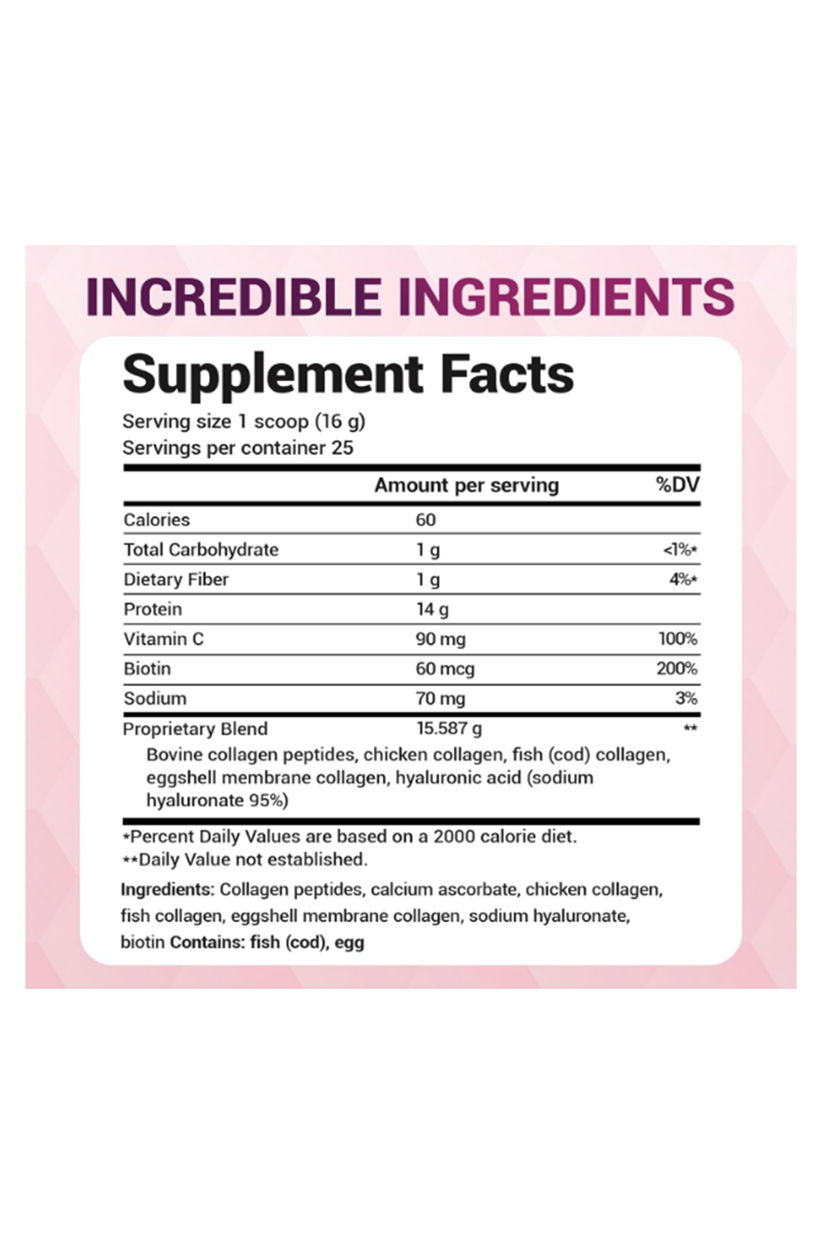 Dr. Berg Multi Collagen Peptides Powder Types I, II, III, V, X - Unflavored 400gr.