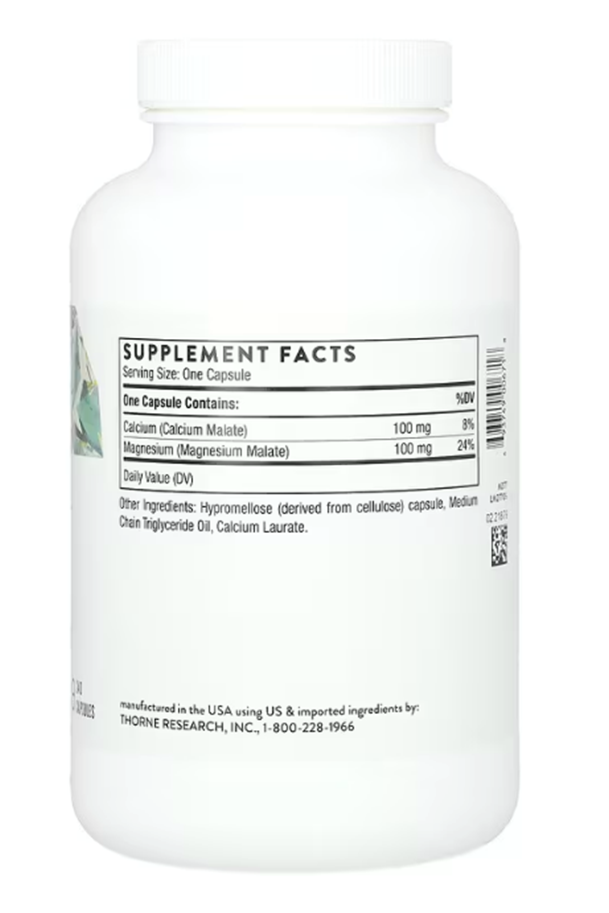 Thorne, Calcium-Magnezium Malate, 240 Capsules.