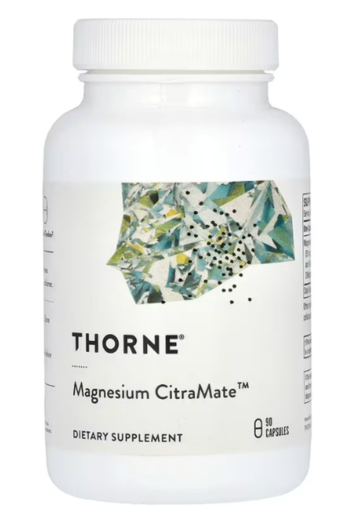Thorne, Magnesium CitraMate, 90 Capsules (135 mg per Capsule).