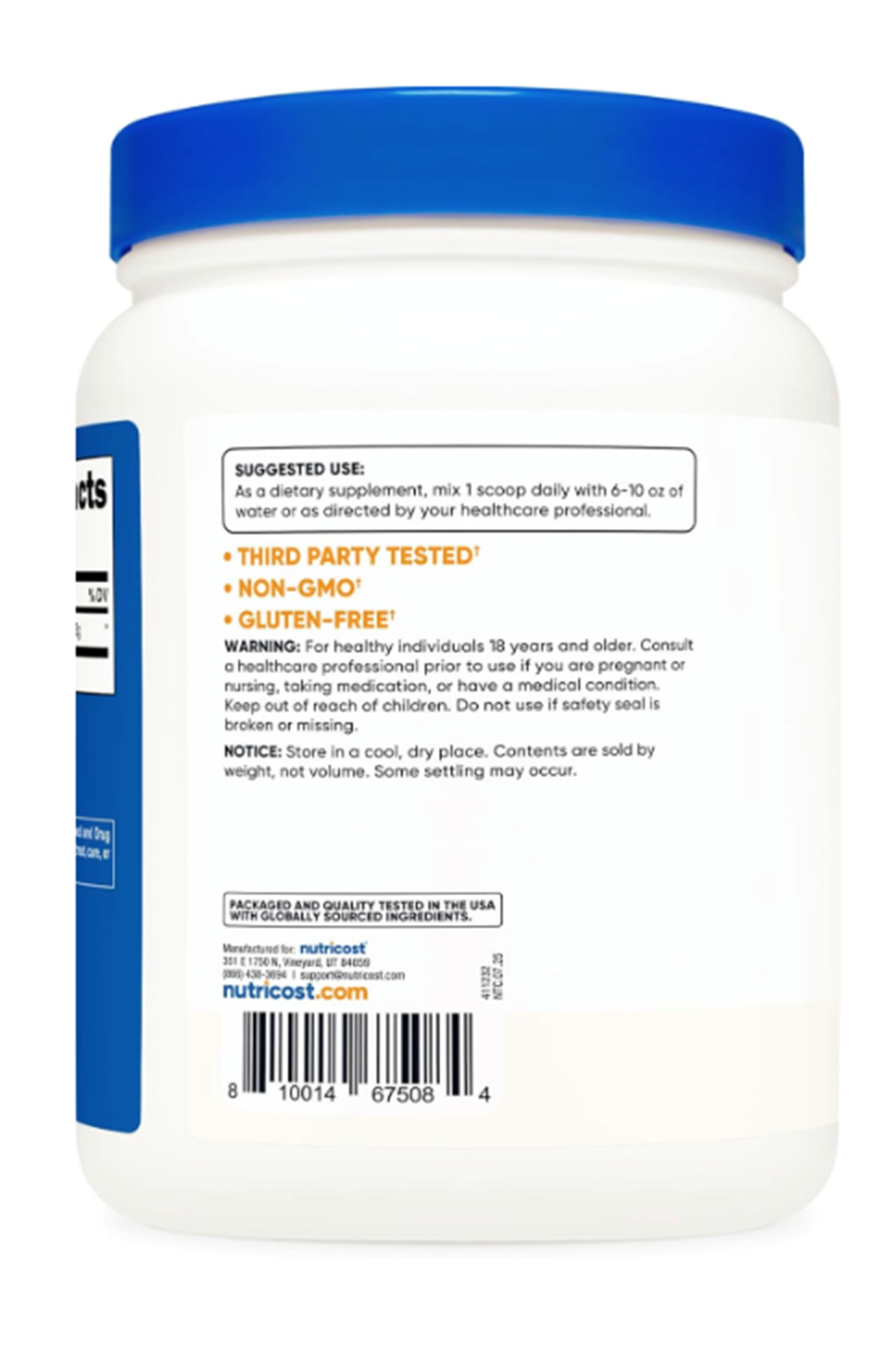 Nutricost L-Citrulline Malate (2:1) Powder (600 Grams).