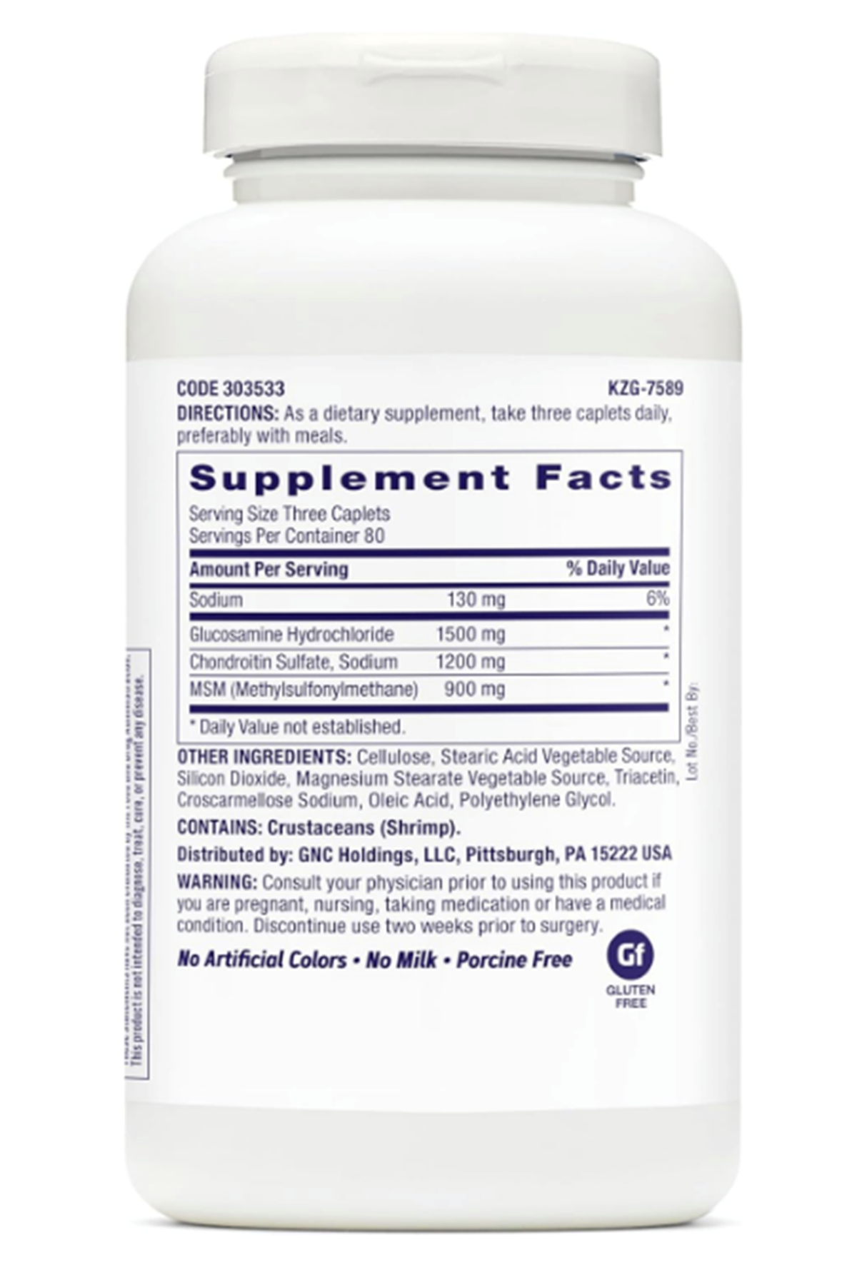 GNC TriFlex Targeted Joint, Bone Cartilage Health Glucosamine Chondroitin MSM Support Mobility Flexibility 240 Tablet.Abd Menşei.