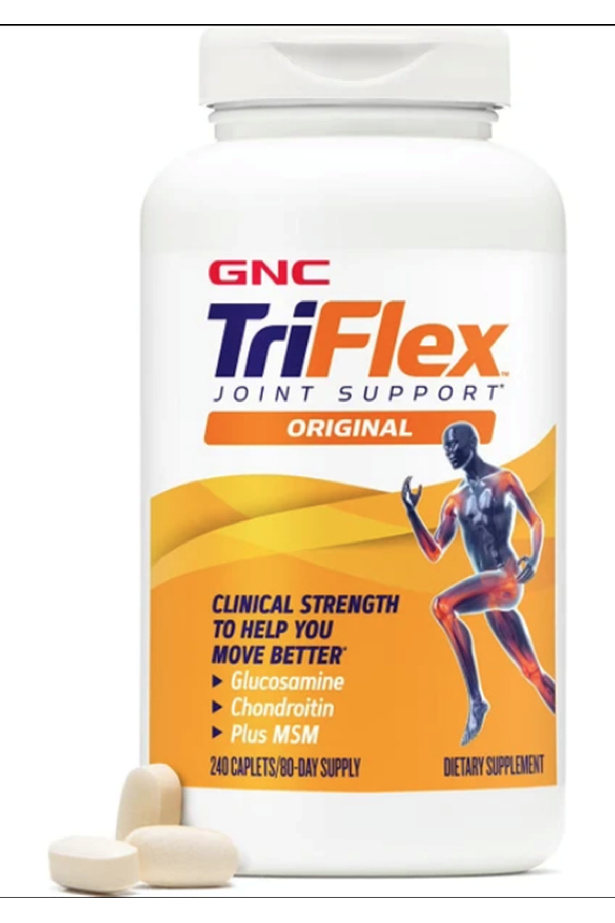 GNC TriFlex Targeted Joint, Bone Cartilage Health Glucosamine Chondroitin MSM Support Mobility Flexibility 240 Tablet.Abd Menşei.