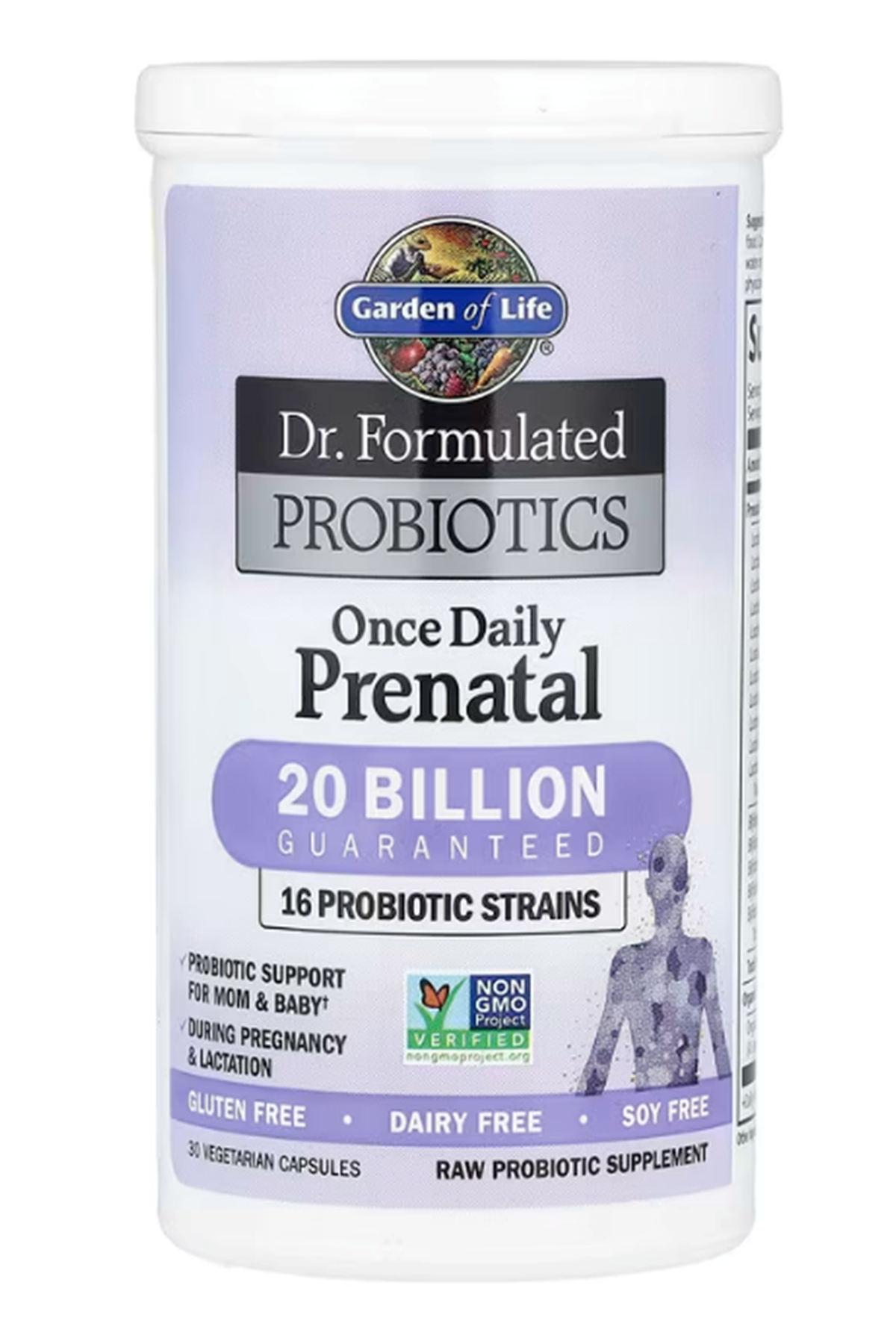 Garden of Life, Dr. Formulated Probiotics, Once Daily Prenatal  30 Vegetarian Capsules.