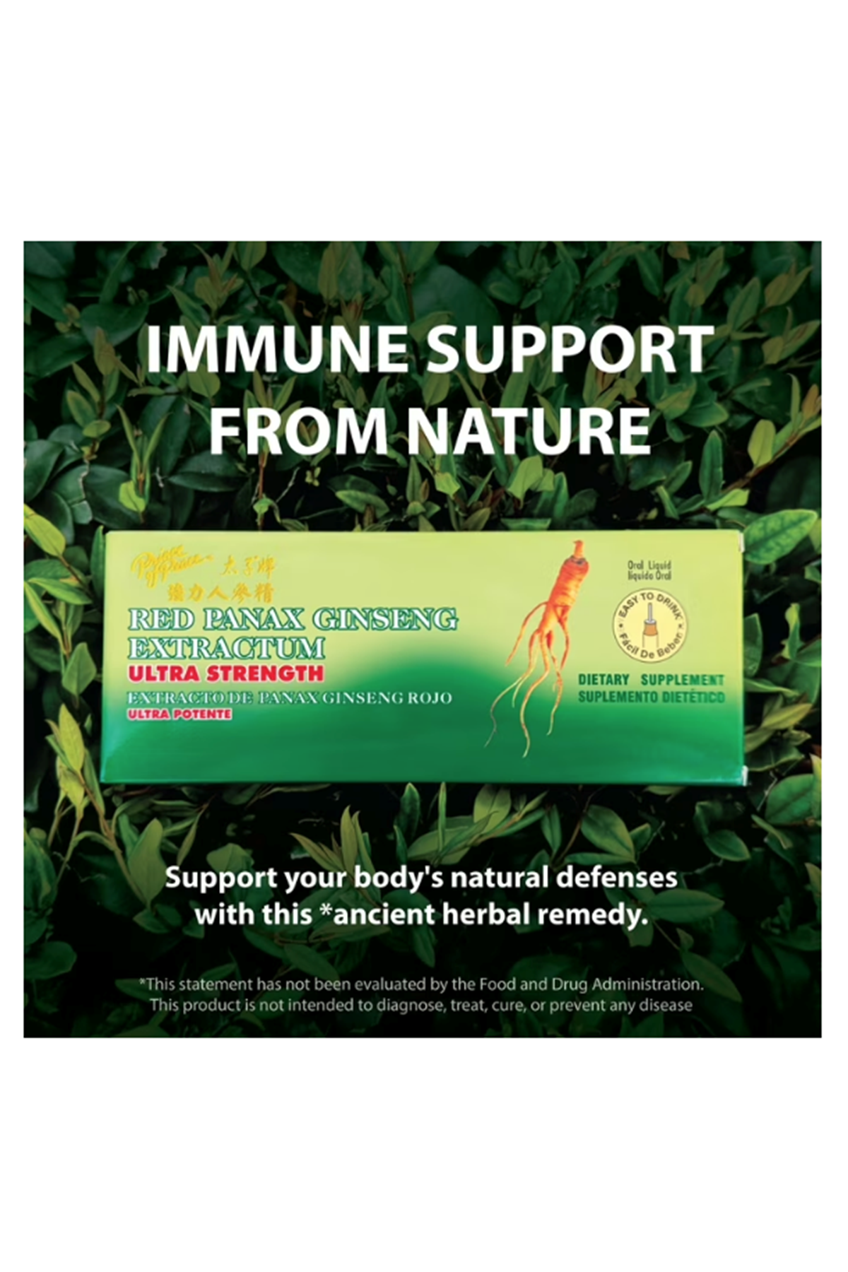 Prince of Peace Red Panax Ginseng Extractum Ultra Strength, 10cc 0.34 Fl Oz (Pack of 30 Şase).