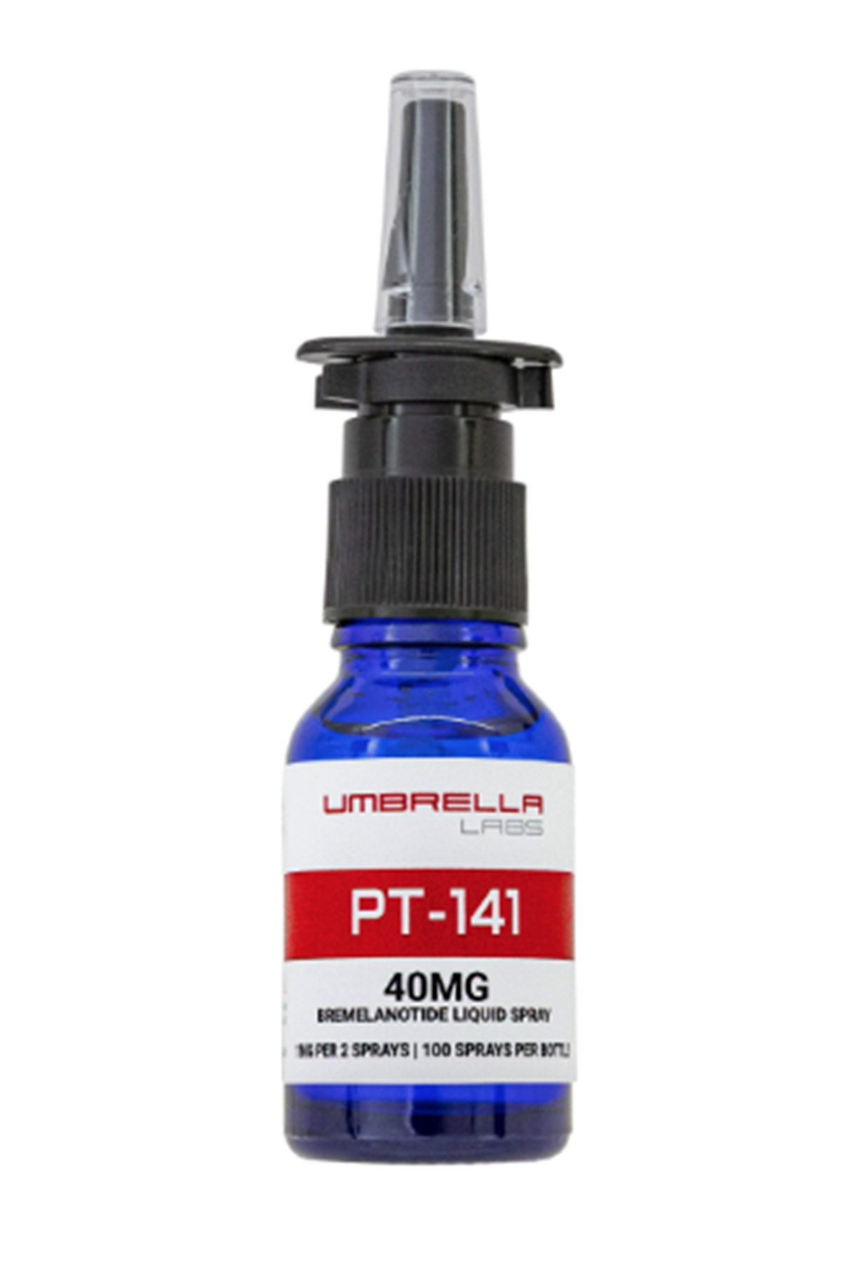UMBRELLA  PT-141 40MG LIQUID SPRAY 15ML BOTTLE (1MG/2 SPRAYS, 40MG TOTAL).