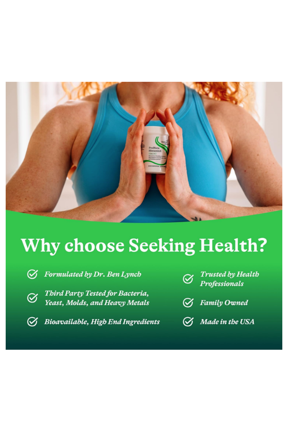 Seeking Health ProBiota HistaminX  Digestion for Gut Health Histamine Lactobacillus Plantarum Lactobacillus Salivarius Immune Skin Health  60 Capsul.