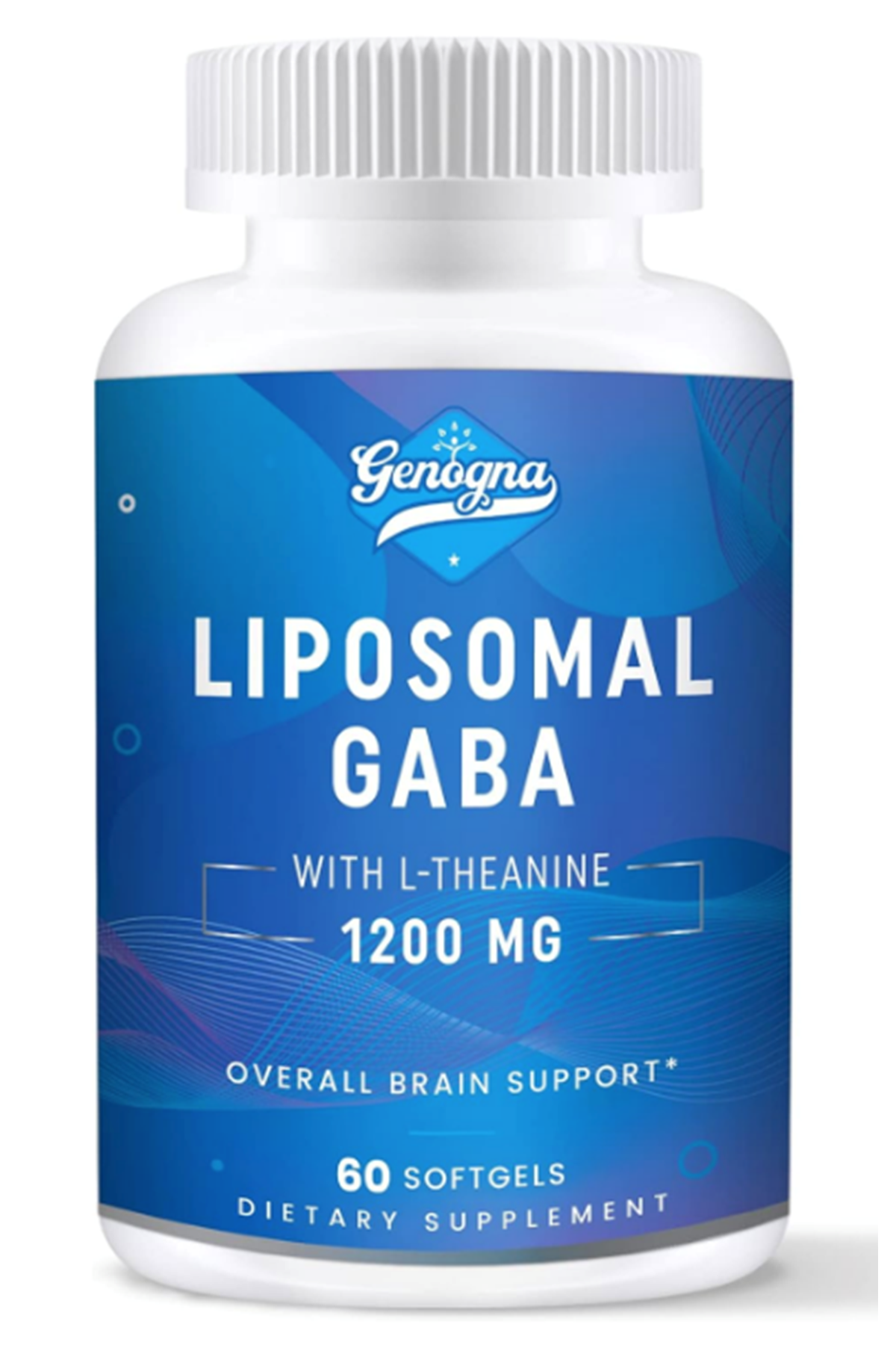 Genogna Liposomal GABA with L-Theanine Supplement 1200mg - High Bioavailable, 60 Capsul.