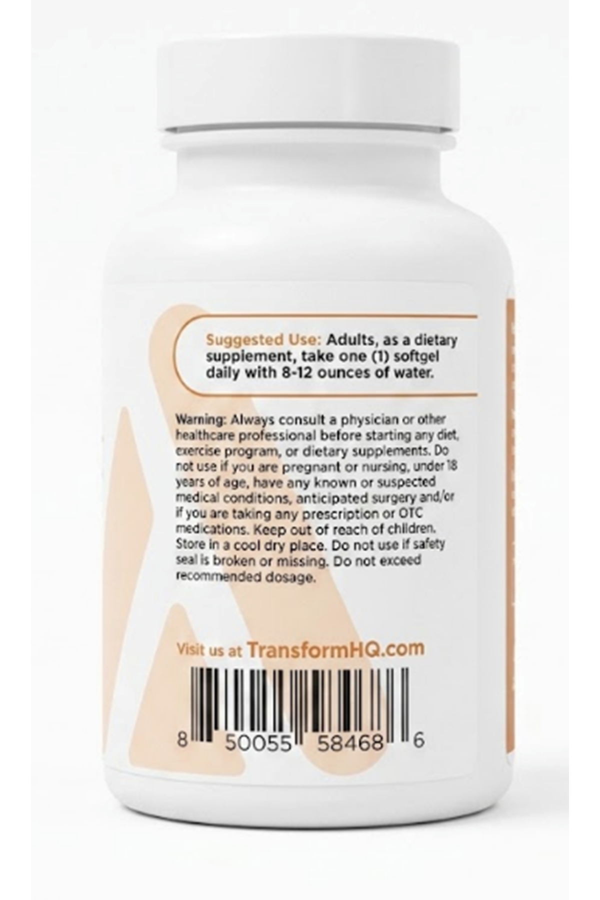 TransformHQ Vitamin K2 (MK7) (100mcg) + Vitamin D3 (5000 IU) 240 Softgels.