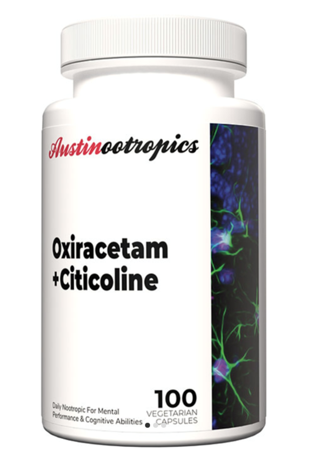 Austinootropics  Oxiracetam + Citicoline  100 Veg Capsul.Made ın Usa.