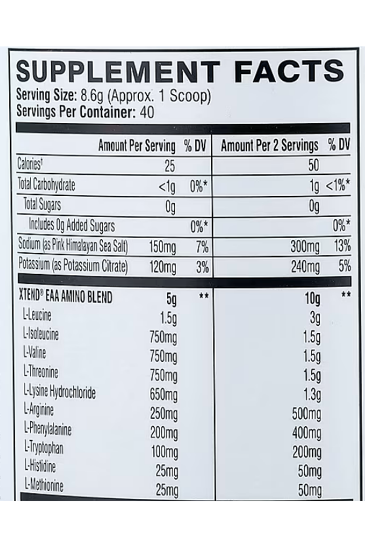 XTEND EAA  Enhance + Recover 40 Servis (344 g).Made ın Usa İçerik.