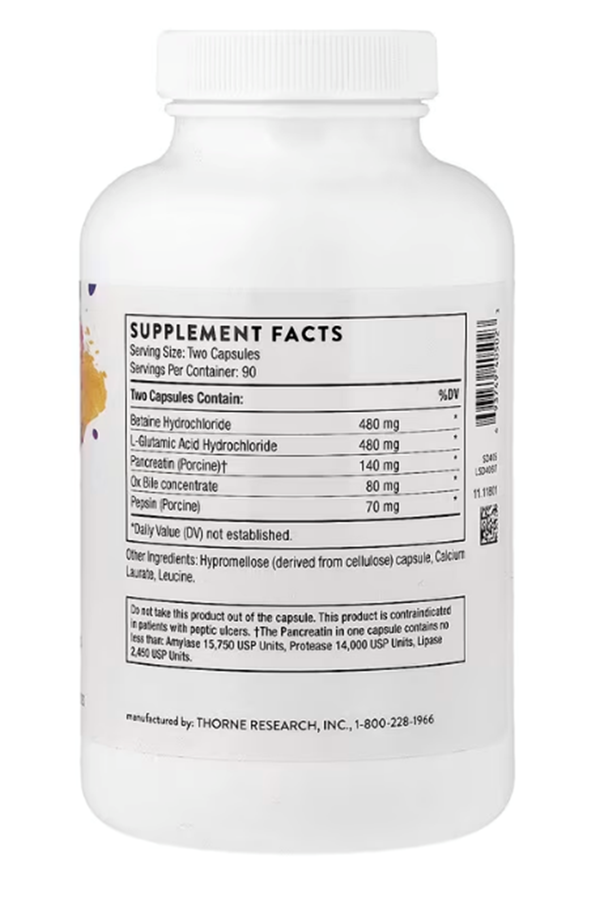 Thorne, Advanced Digestive Enzymes, 180 Capsules.