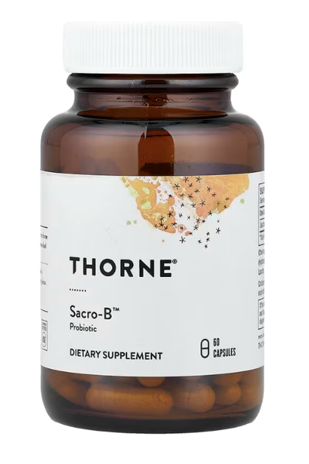 THORNE  Sacro-B  Saccharomyces boulardii Third-Party Certified 60 Capsul.