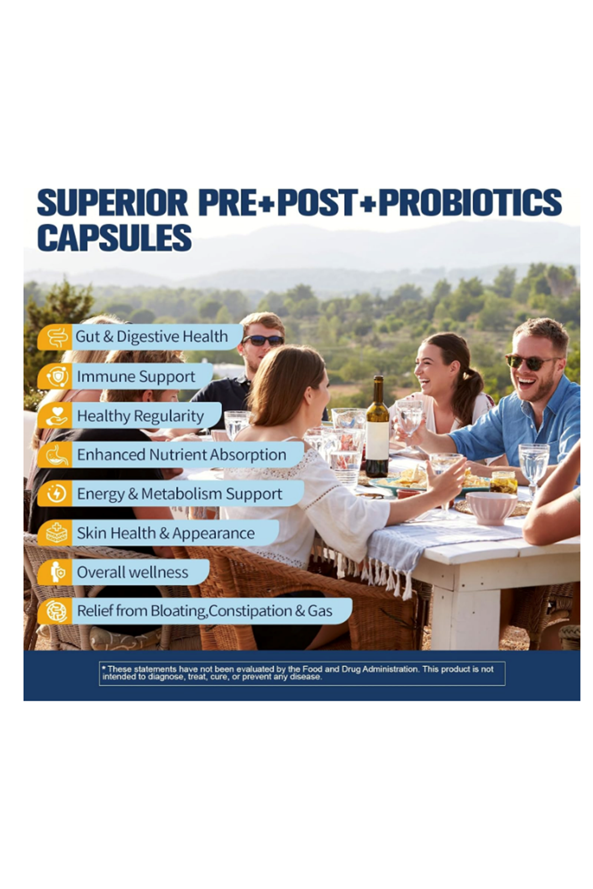Totaria Probiotic Prebiotic  Postbiotic 120 Capsul 60 Billion CFU 24 Strains w/Digestive Enzymes, Prebiotic Fiber, Slippery Elm, Daily Complete Immune, Gut Health.