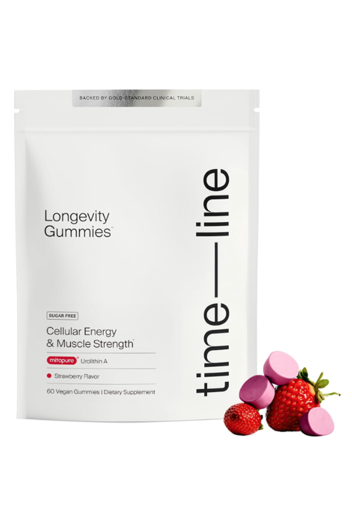 Time-Line Mitopure Urolithin A  500mg  60 Gummies.Usa Menşei..97.