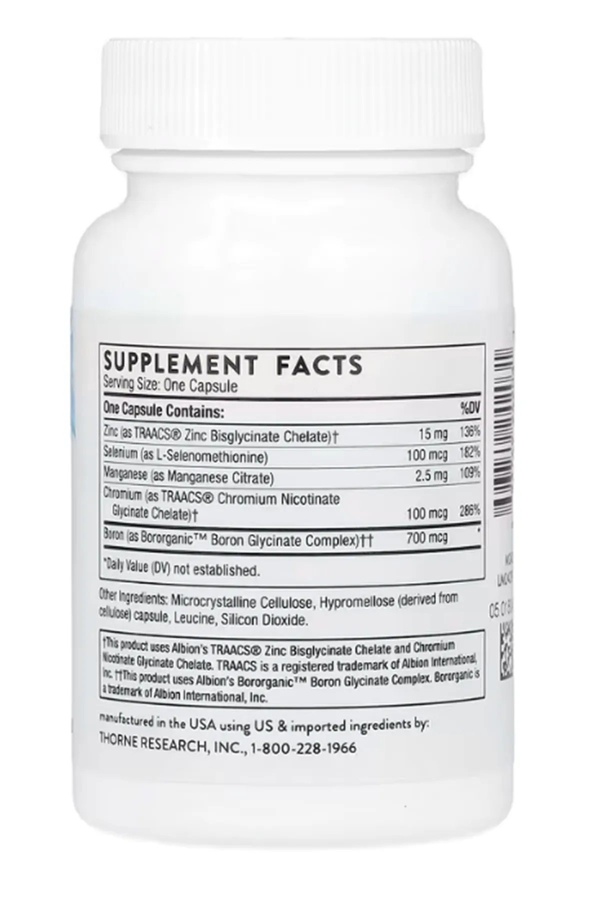 Thorne Trace Minerals 90 Capsules.Orj Usa.
