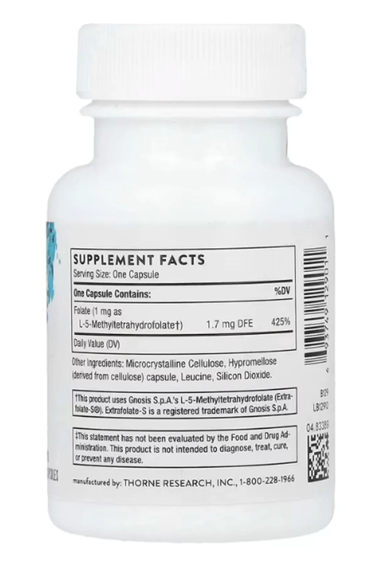 Thorne 5-MTHF, 1 mg, 60 Capsules.Orj Usa.