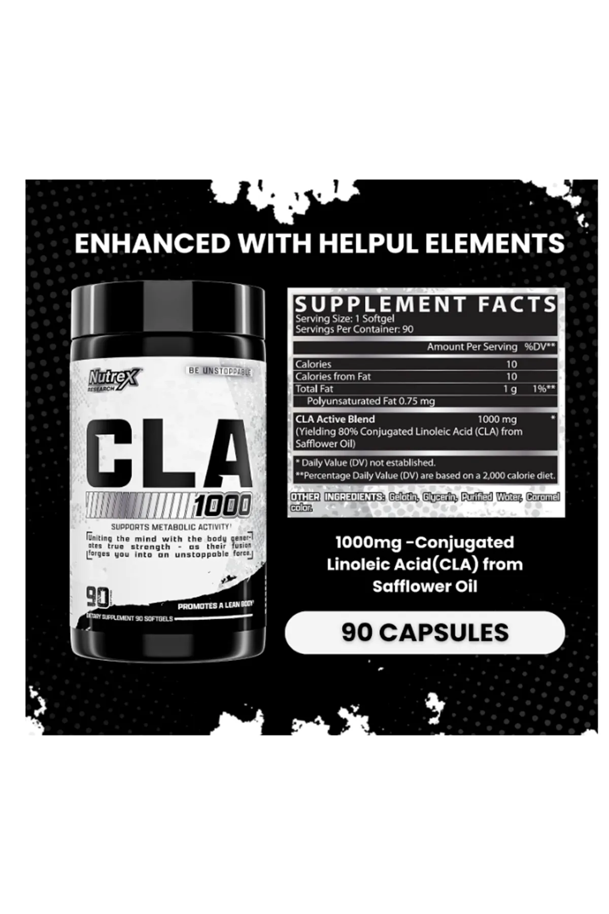 Nutrex Research Conjugated Linoleic Acid Cla 1000 Mg  90 Softgel.Orj Usa.