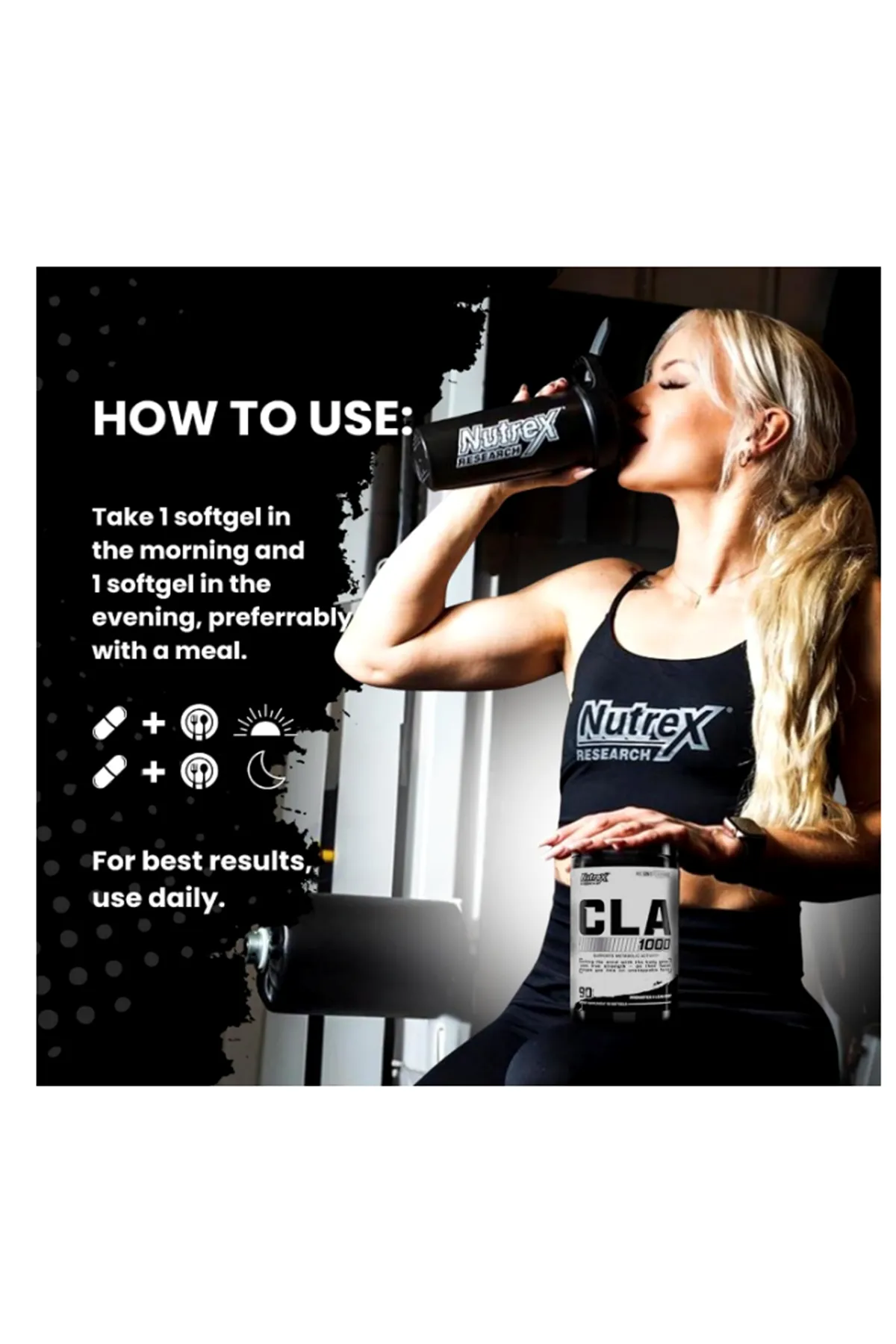 Nutrex Research Conjugated Linoleic Acid Cla 1000 Mg  90 Softgel.Orj Usa.