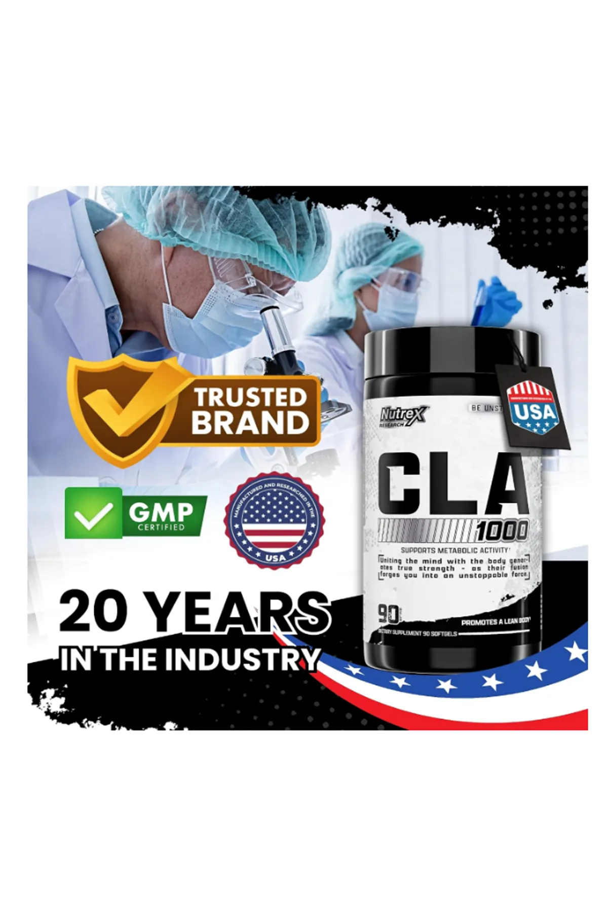 Nutrex Research Conjugated Linoleic Acid Cla 1000 Mg  90 Softgel.Orj Usa.