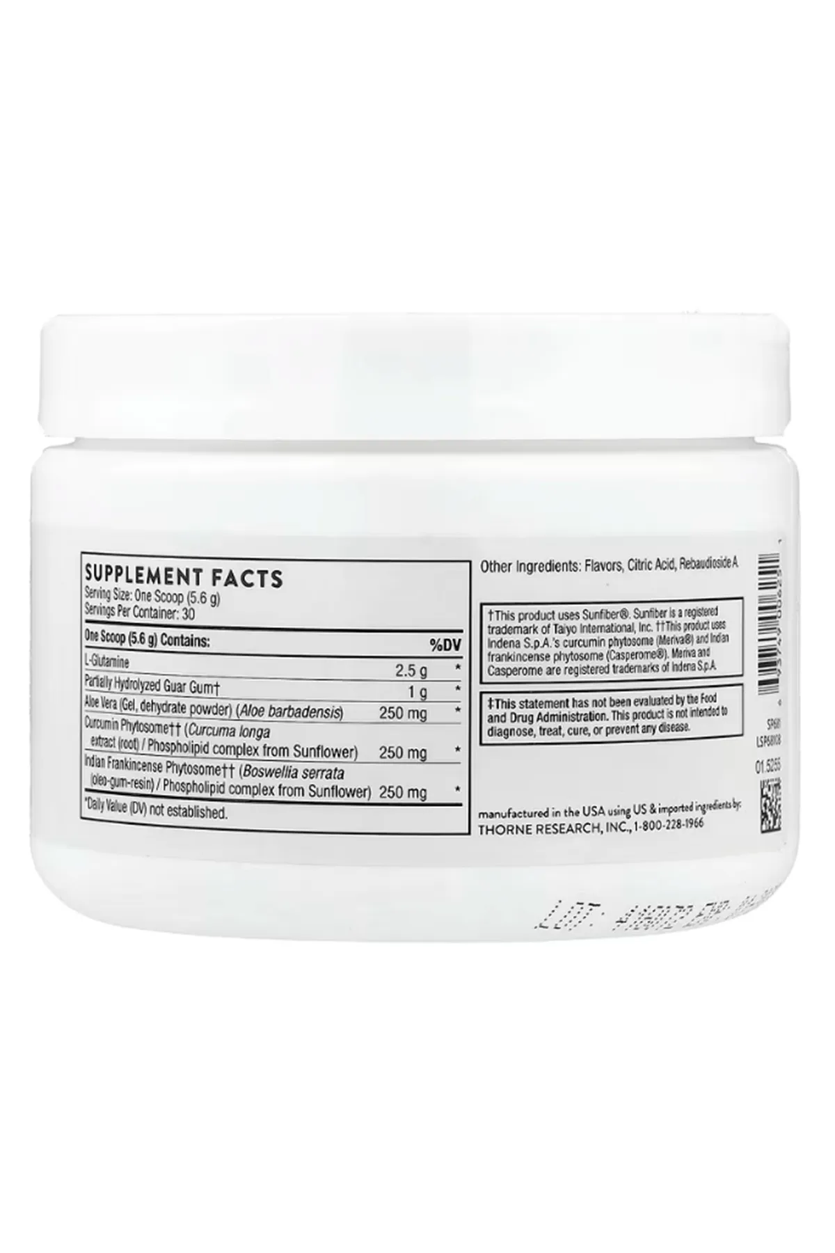 Thorne, Leaky Gut Support  (168 gr) (Ösg Özel Sporcu Gıdaları).