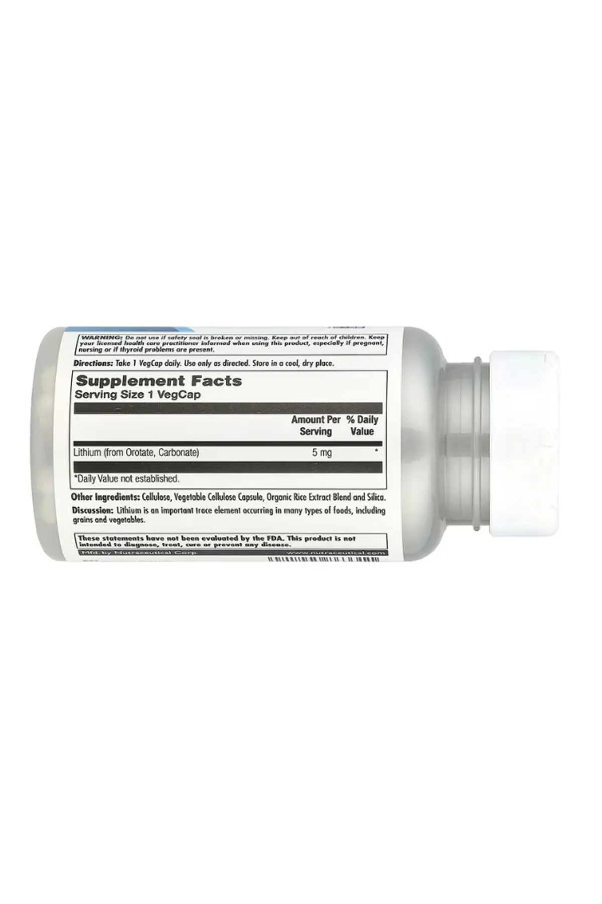 KAL, Lithium Orotate, 5 mg, 120 VegCaps.(Ösg Özel Sporcu Gıdaları)