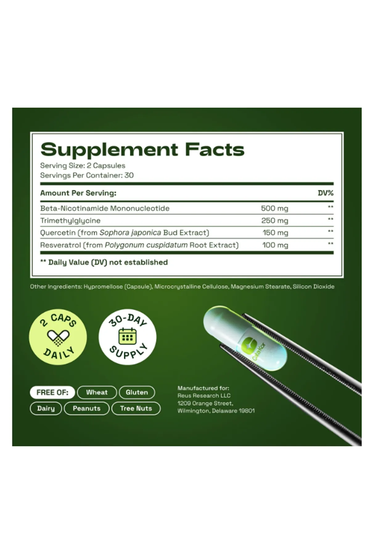 Cata-Kor NMN NAD  Quercetin TMG Resveratrol NMNH  60 Capsul.(Ösg Özel Sporcu Gıdaları)