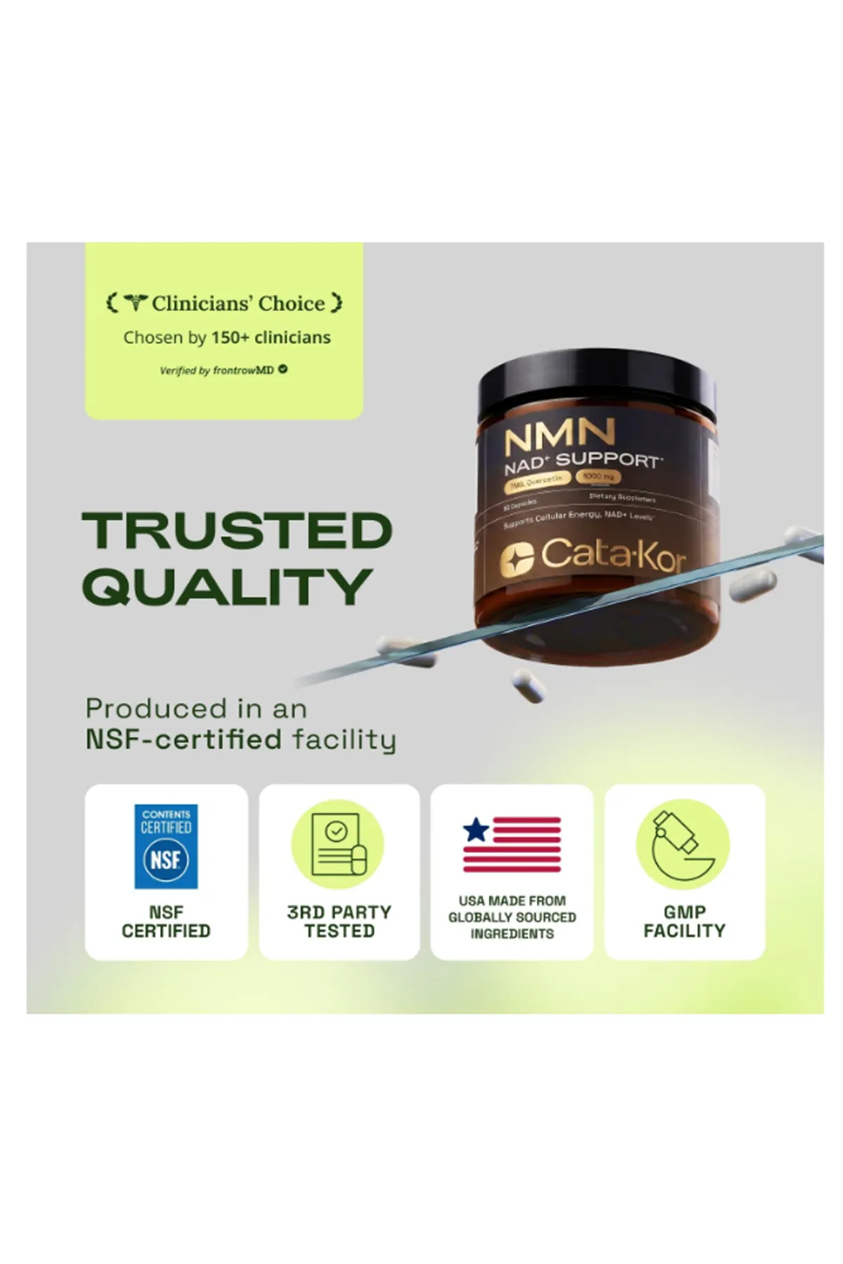 Cata-Kor NMN NAD  Quercetin TMG Resveratrol NMNH  60 Capsul.(Ösg Özel Sporcu Gıdaları)