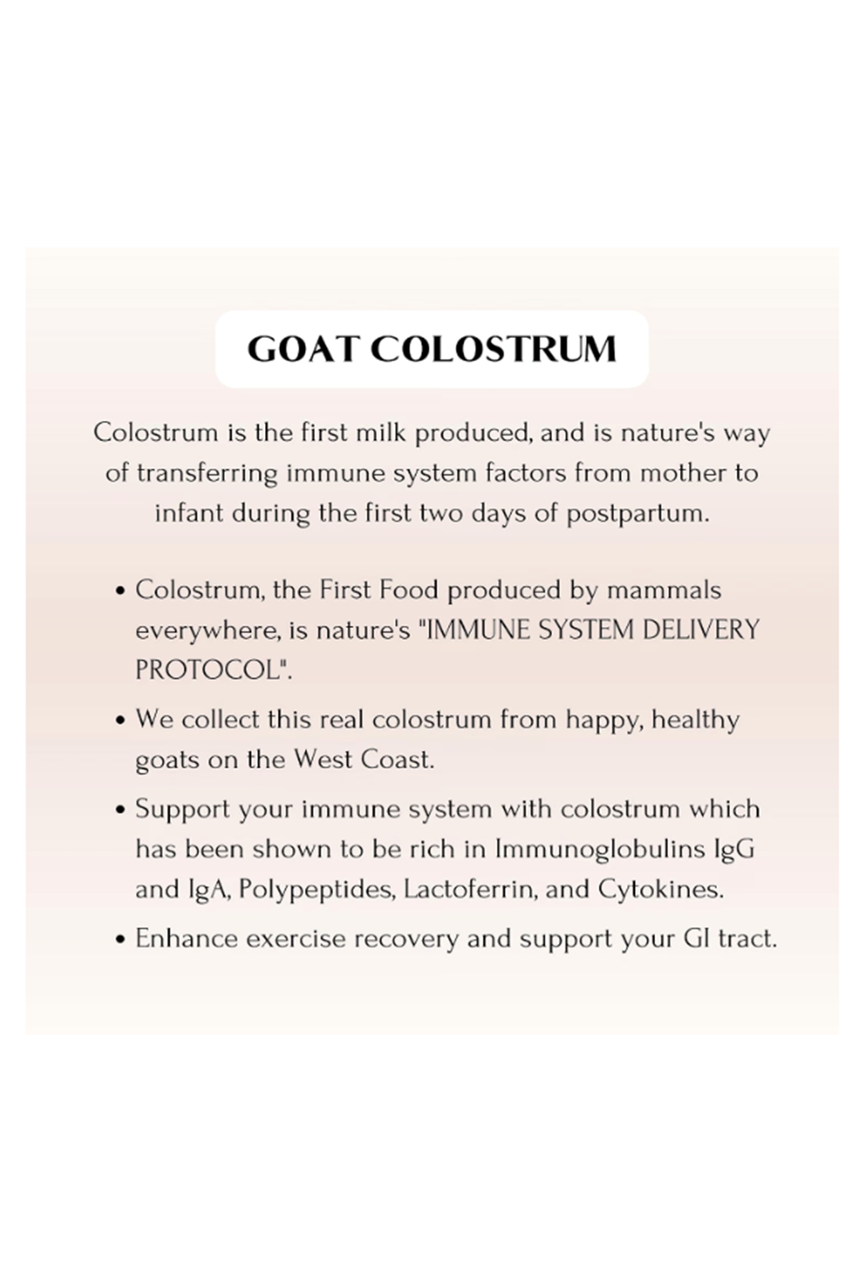 Mt. Capra, Goat Colostrum Powder, 6 oz (174gr 60 Servis) 