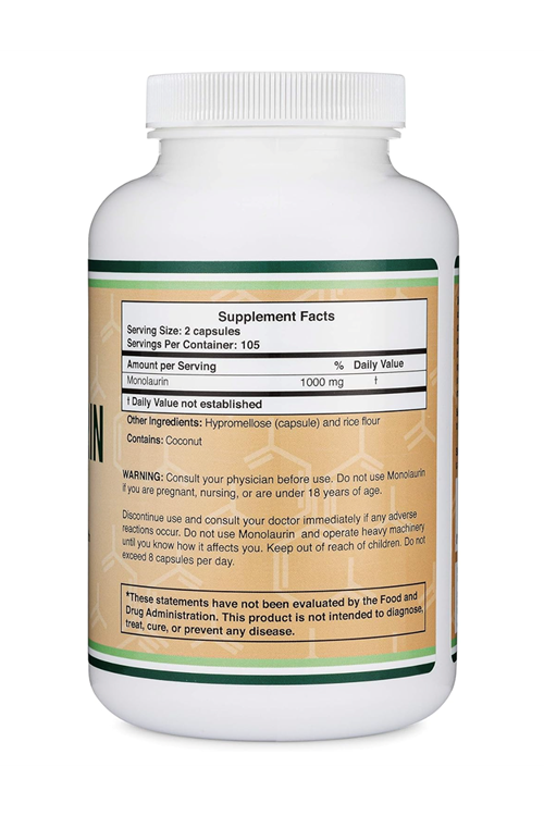 Double Wood (Ösg Özel Sporcu Gıdaları) Monolaurin Immune 1000mg  210 Capsul.40.