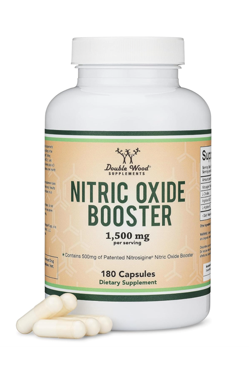 Double Wood Nitric Oxide Nitrosigine, L Arginine, and L Citrulline (Boost No2 Nitric Oxide Flow) 180 Capsul.40.