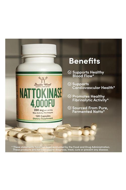Double Wood Nattokinase  4,000 FU  120 Capsul.39.