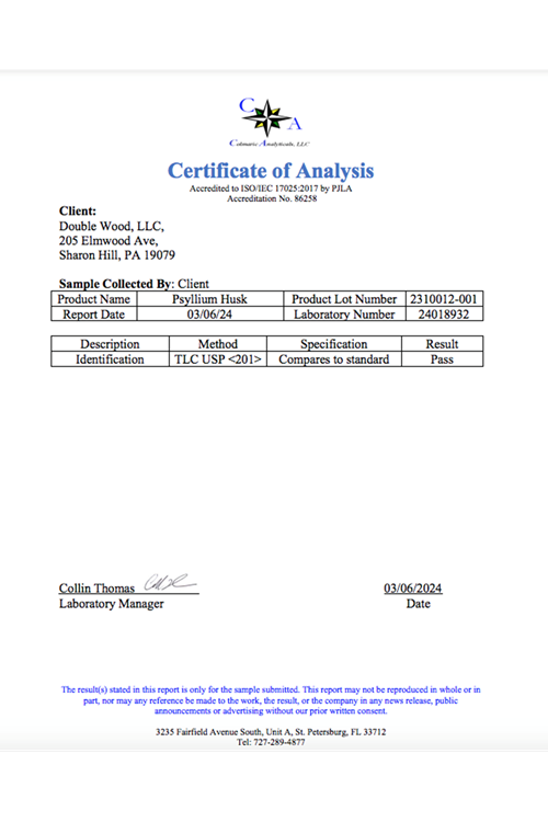 Double Wood (Özelsporcugıdaların'dan !!) Psyllium Husk (240 Capsul 1,500mg Per Serving) 37.