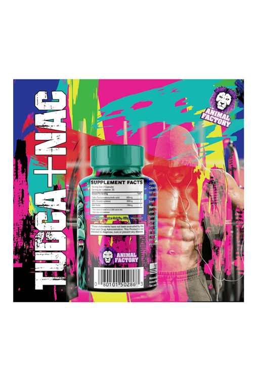 Animal Factory, Tudca + N.A.C N-Acetyl Cysteine + Milk Thisle - 600mg+300mg+100mg Anti-Aging Liver Support  60 Capsul. Usa Amazon Best Seller.3948.