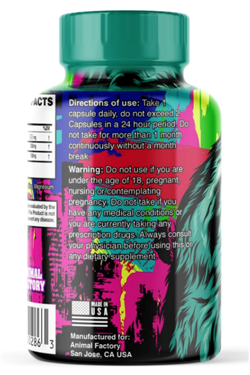 Animal Factory, Tudca + N.A.C N-Acetyl Cysteine + Milk Thisle - 600mg+300mg+100mg Anti-Aging Liver Support  60 Capsul. Usa Amazon Best Seller.3948.